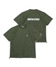 NEW ERA ニューエラ メンズ ラッシュガード 半袖 Tシャツ バックプリント オーバーサイズ ユーティリティ 水陸両用 14109981(OLV-M)