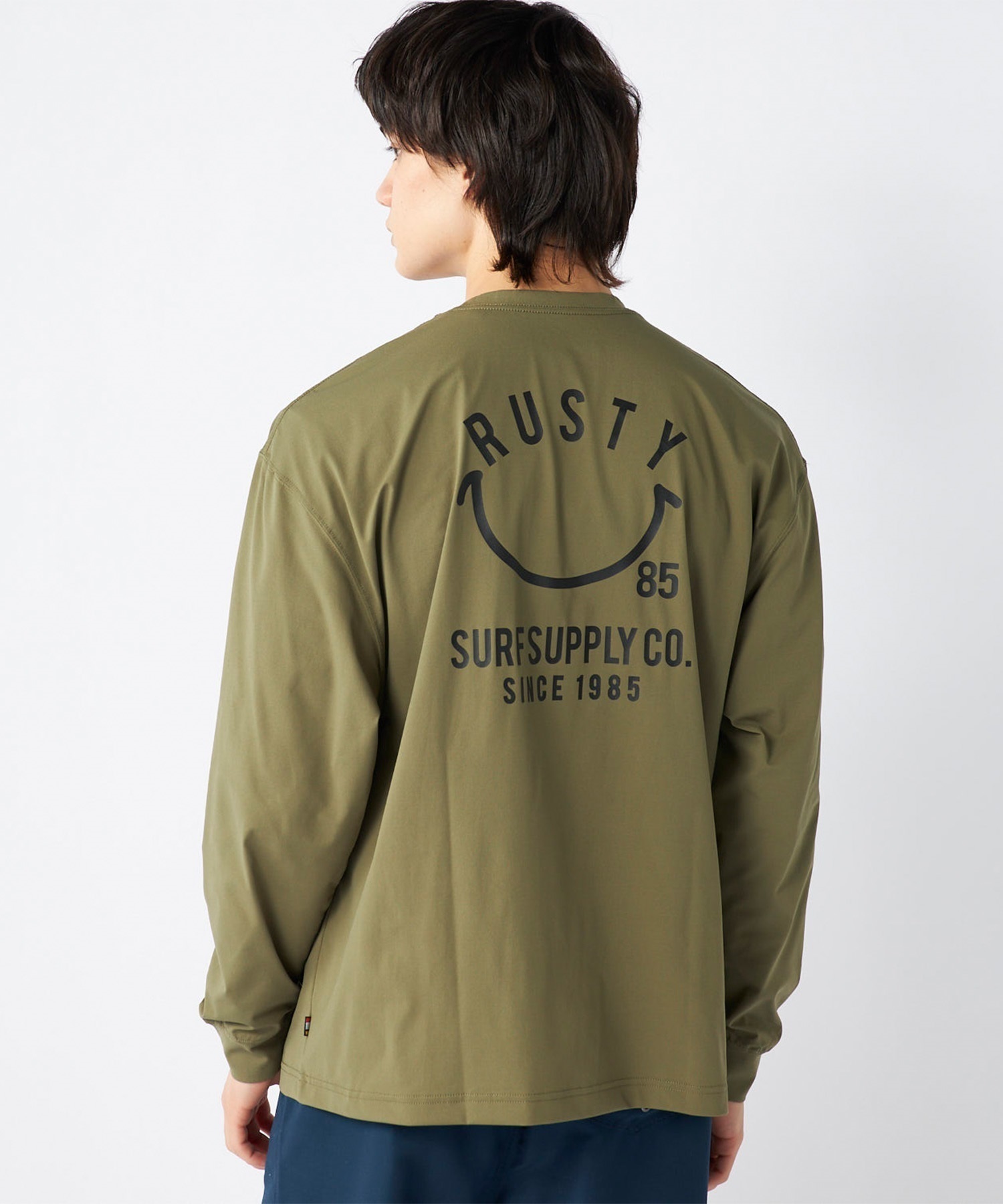 RUSTY ラスティー メンズ ラッシュガード 長袖 Tシャツ ロンT