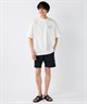 RUSTY ラスティー メンズ ラッシュガード 半袖 Tシャツ バックプリント ユーティリティ 水陸両用 UVカット 914473(WHT-M)