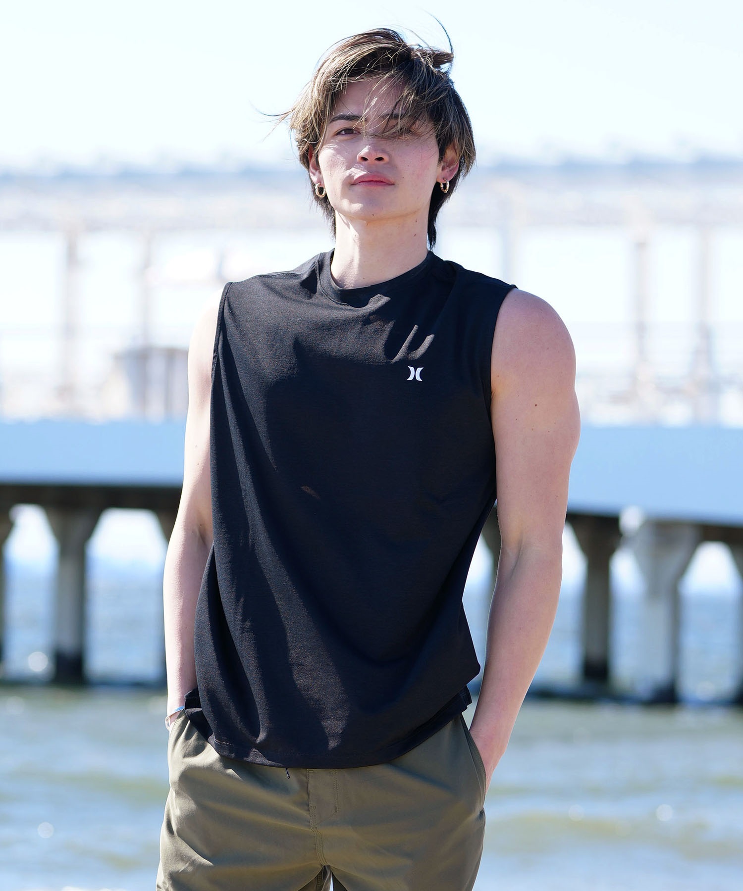 Hurley ハーレー PHANTOM LEOPAD SQUARE SLEEVELESS メンズ