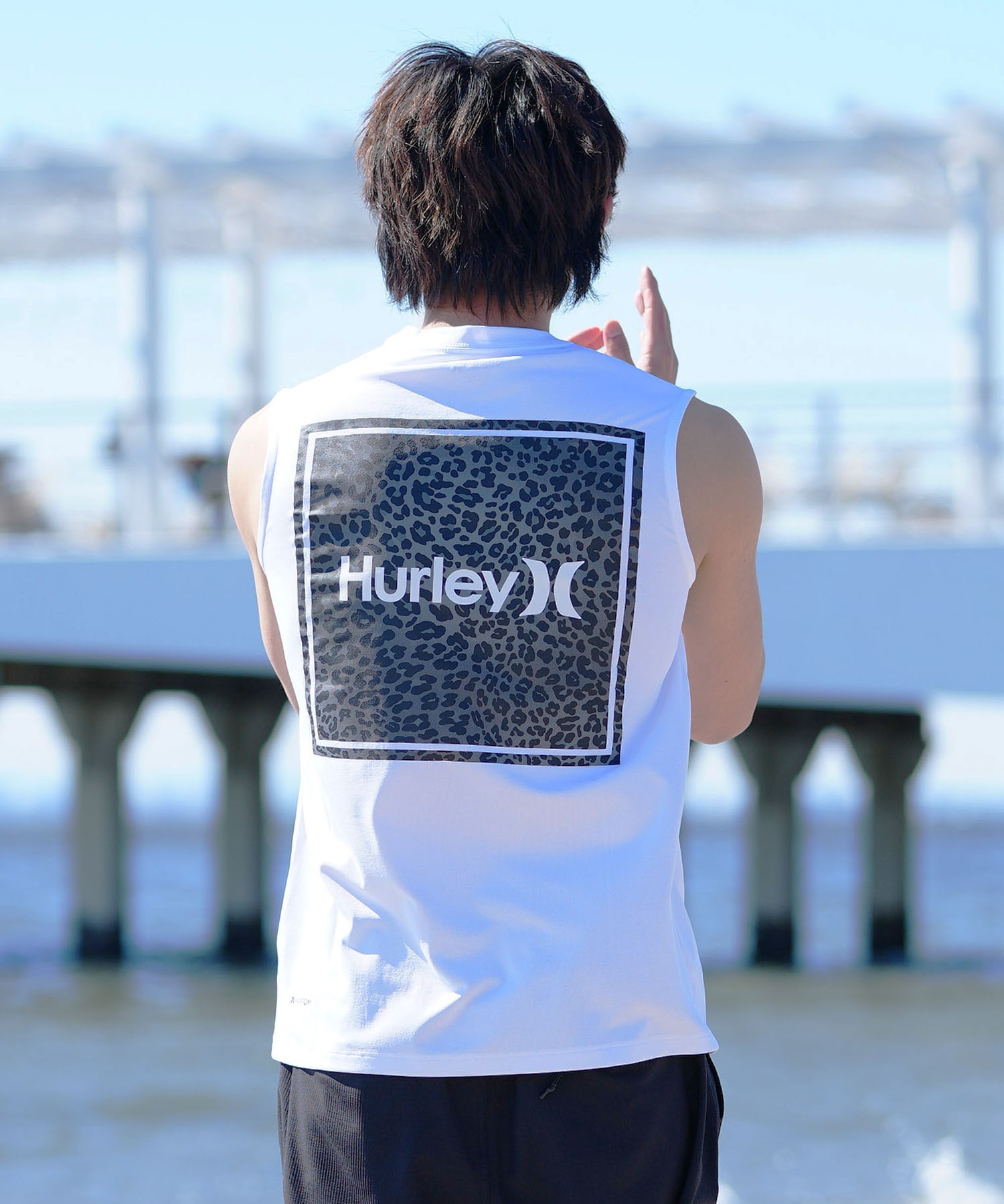 Hurley ハーレー PHANTOM LEOPAD SQUARE SLEEVELESS メンズ