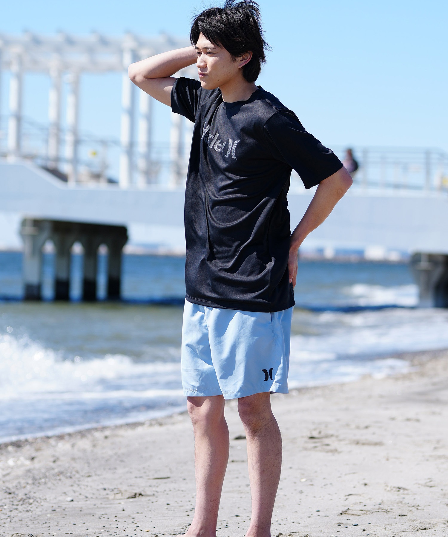 Hurley ハーレー メンズ 半袖Tシャツ ラッシュガード 水陸両用