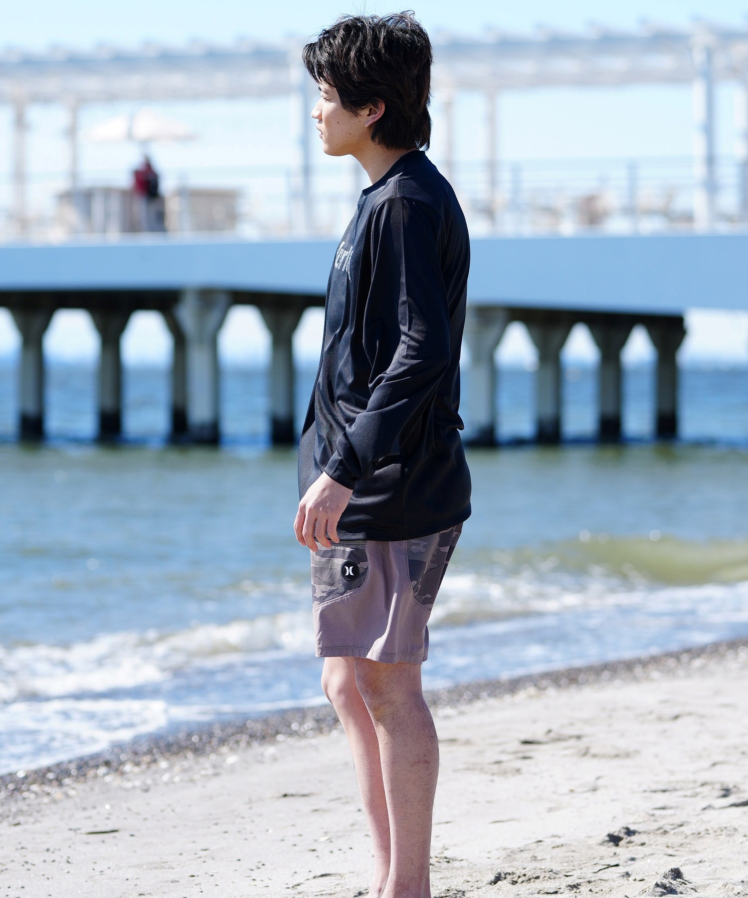 Hurley ハーレー メンズ 長袖Tシャツ ラッシュガード 水陸両用