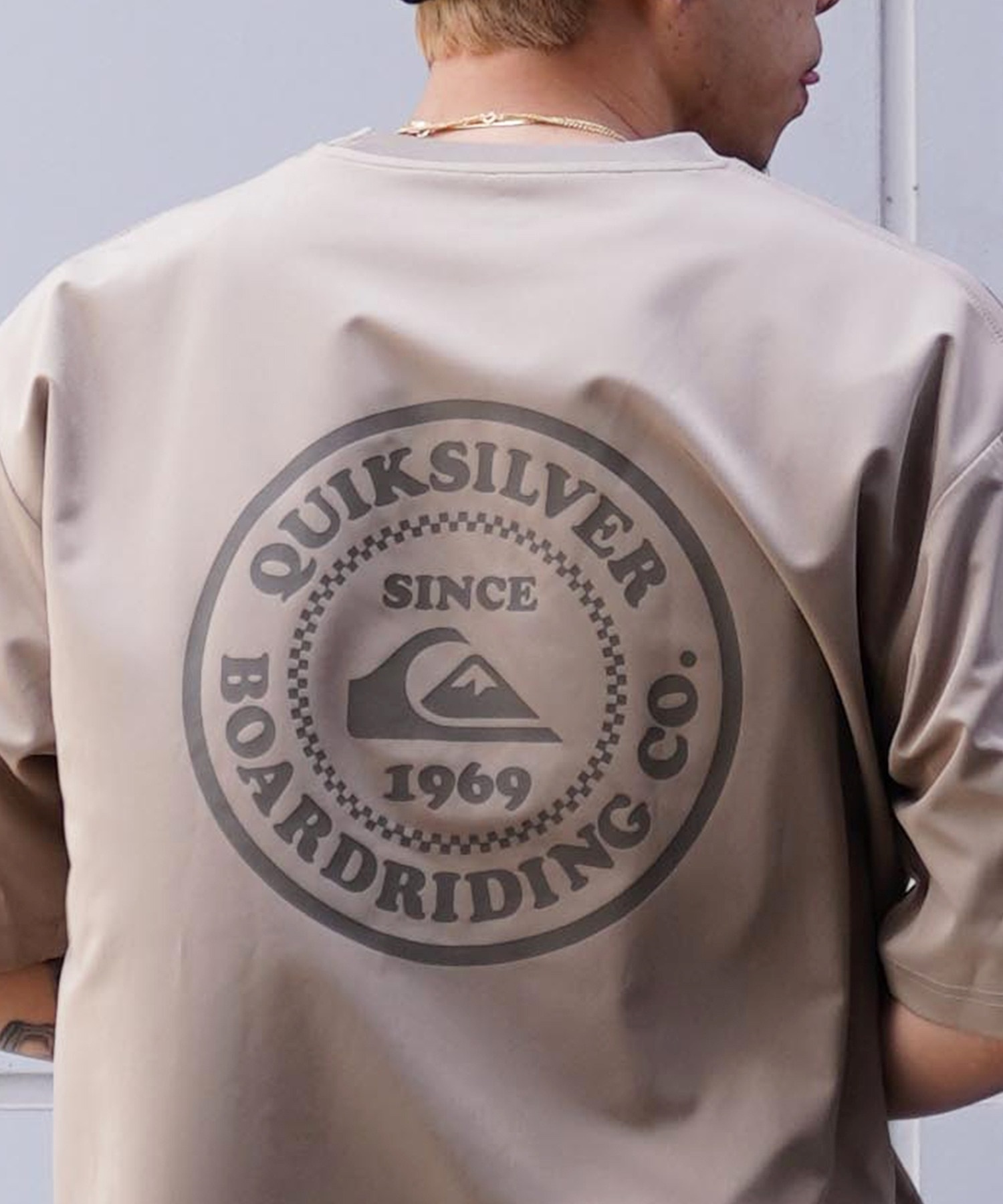 【クーポン対象】QUIKSILVER クイックシルバー メンズ ラッシュガード Tシャツ バックプリント 水陸両用 ユーティリティ セットアップ対応 QLY242601M ムラサキスポーツ限定(KHA-M)