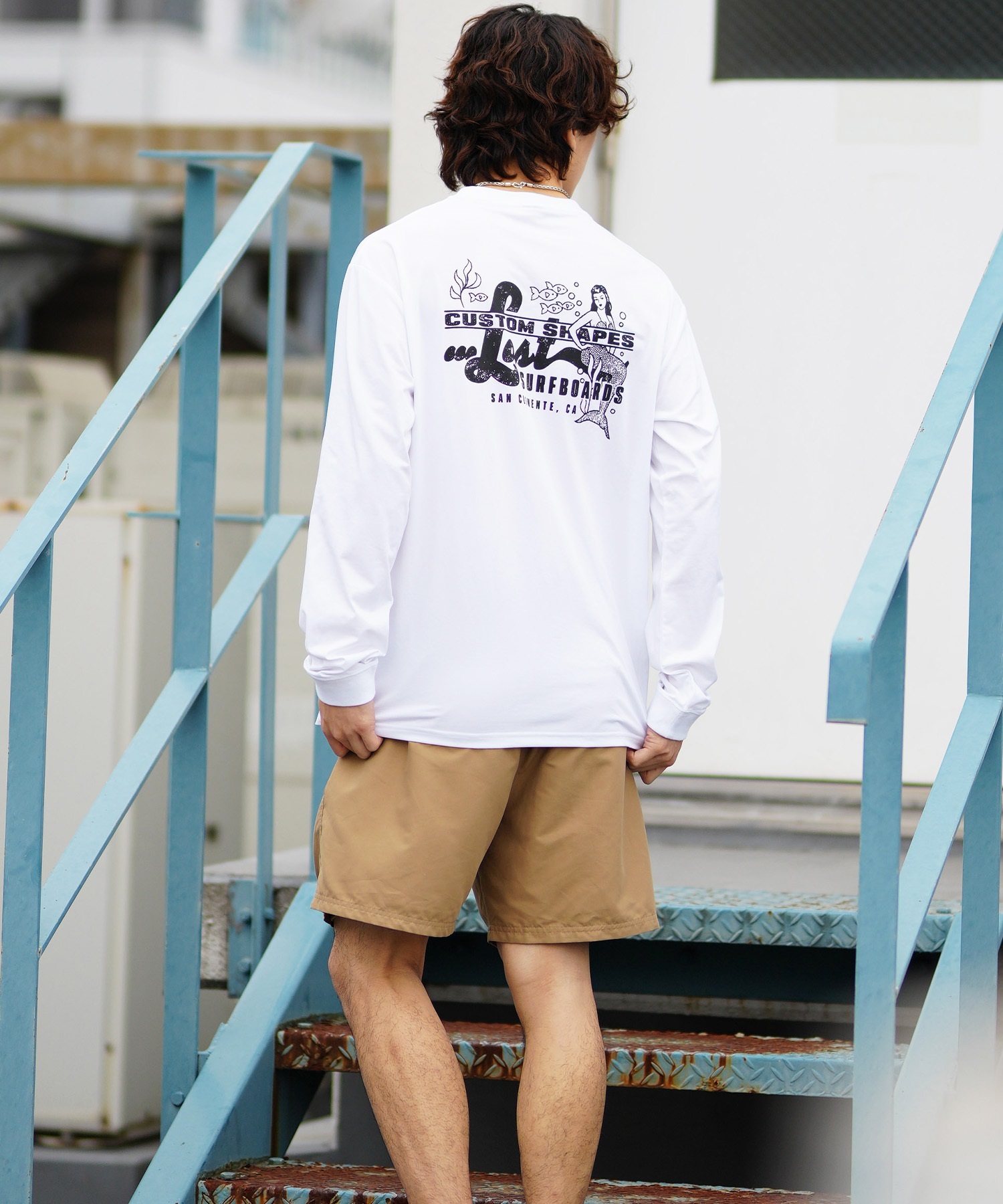 LOST ロスト メンズ ラッシュガード Tシャツ 長袖 ロンT バック