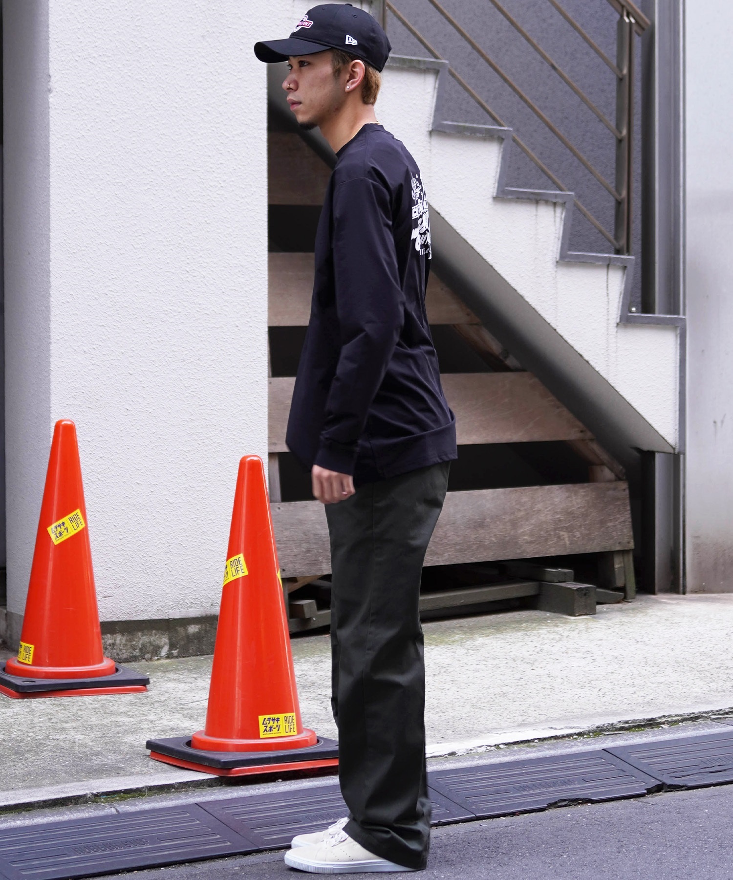 LOST ロスト メンズ ラッシュガード Tシャツ 長袖 ロンT バック