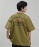 POLER ポーラー メンズ ラッシュガード Tシャツ 半袖 ロゴ バックプリント 水陸両用 ユーティリティ UVカット 249MCV0022 ムラサキスポーツ限定(OLV-M)