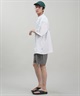 POLER ポーラー メンズ ラッシュガード Tシャツ 半袖 ロゴ バックプリント 水陸両用 ユーティリティ UVカット 249MCV0022 ムラサキスポーツ限定(OLV-M)