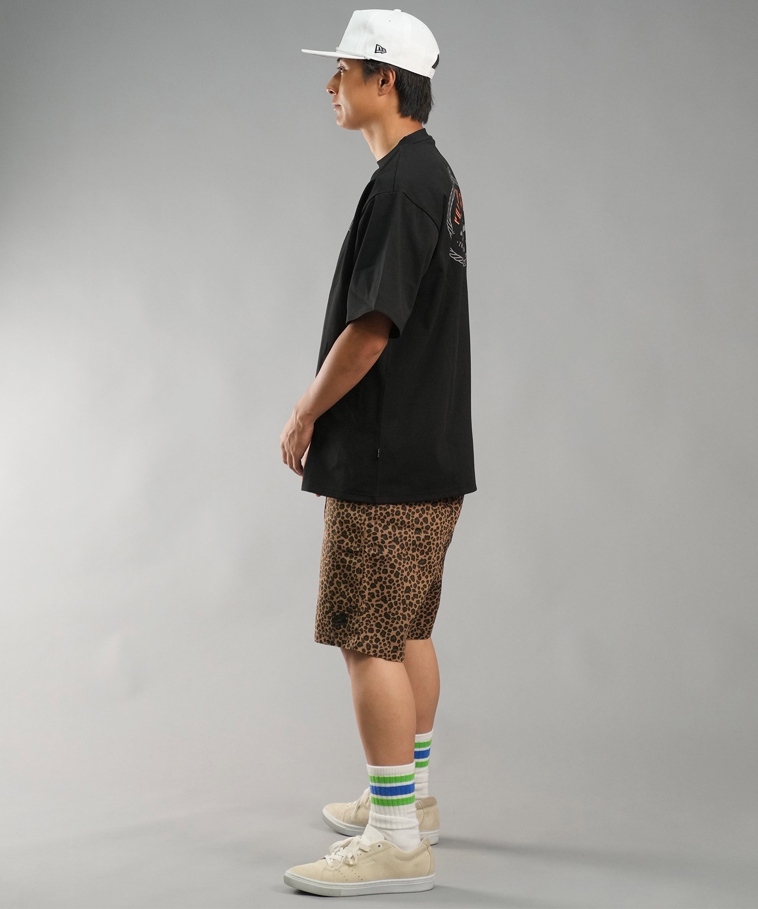 POLER ポーラー メンズ ラッシュガード Tシャツ 半袖 ロゴ バックプリント 水陸両用 ユーティリティ UVカット 249MCV0022 ムラサキスポーツ限定(OLV-M)