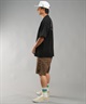 POLER ポーラー メンズ ラッシュガード Tシャツ 半袖 ロゴ バックプリント 水陸両用 ユーティリティ UVカット 249MCV0022 ムラサキスポーツ限定(OLV-M)