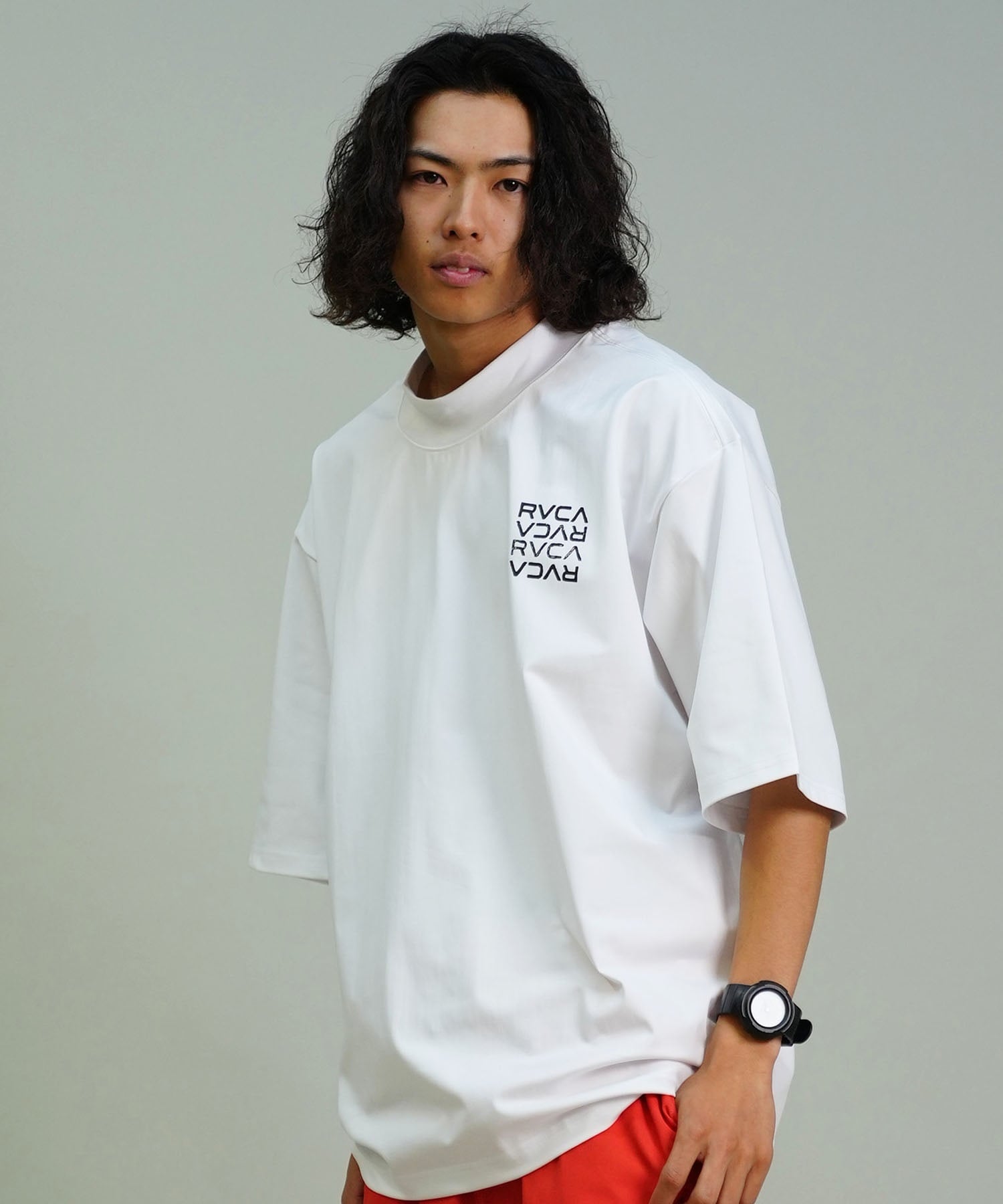 RVCA ルーカ メンズ ラッシュガード 半袖 Tシャツ オーバーサイズ