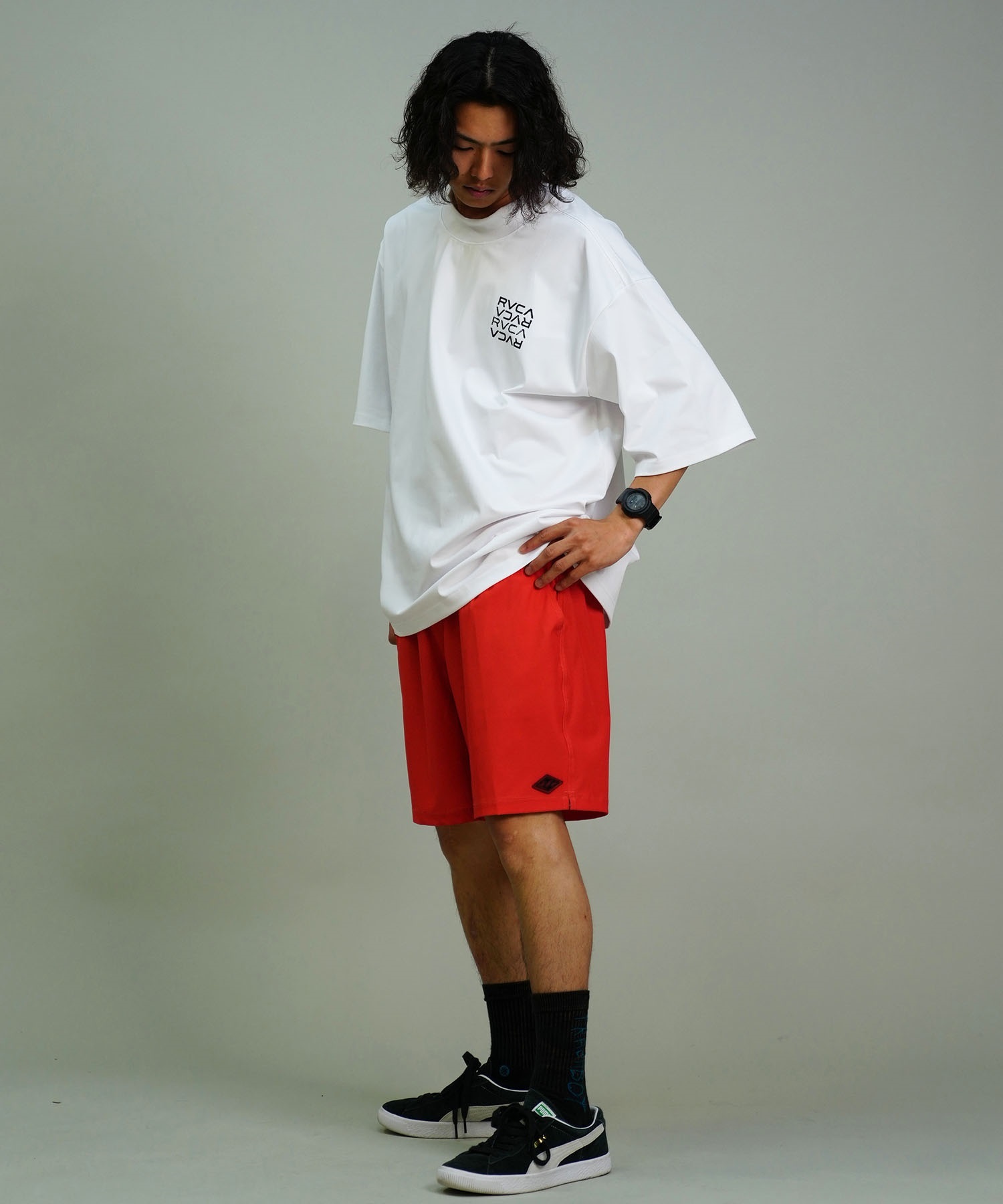 RVCA ルーカ メンズ ラッシュガード 半袖 Tシャツ オーバーサイズ