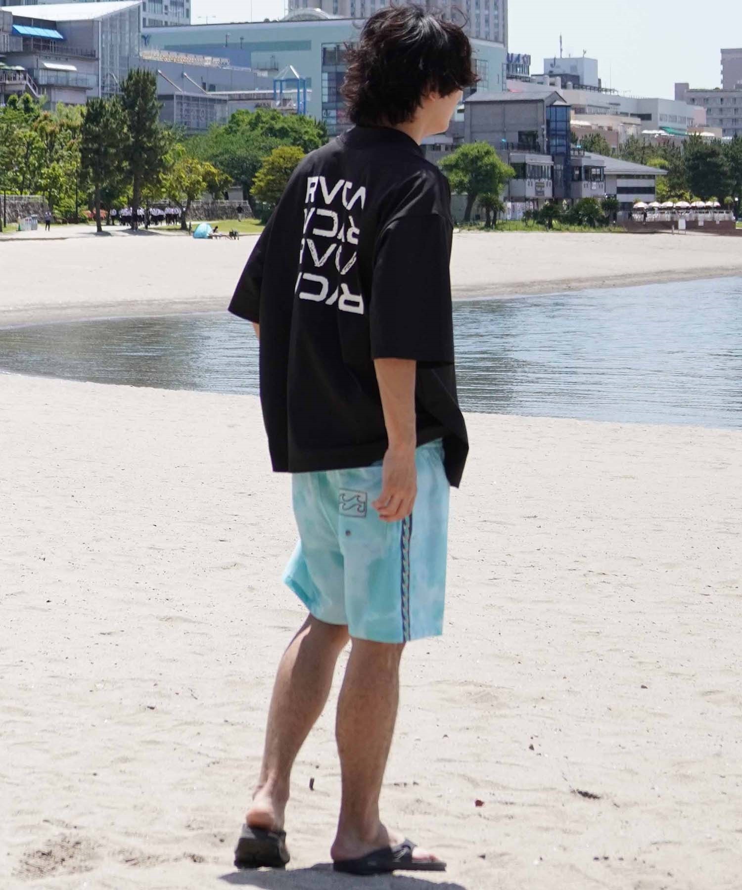 高質で安価 RVCA ルーカ メンズ ラッシュガード 半袖 Tシャツ オーバー Tシャツ(半袖+袖なし)