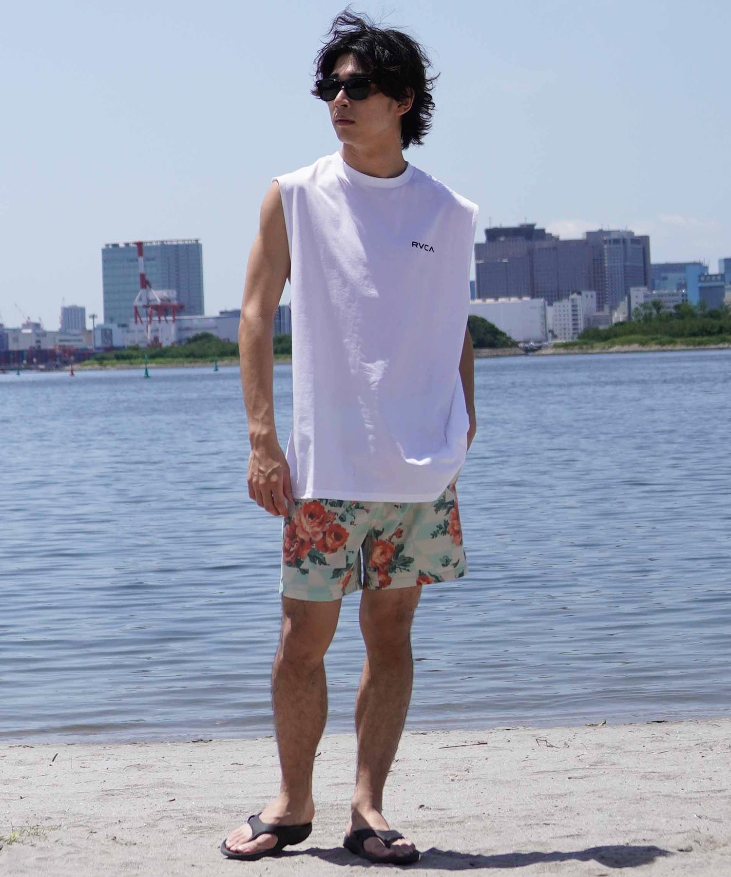 RVCA ルーカ メンズ ラッシュガード タンクトップ オーバー