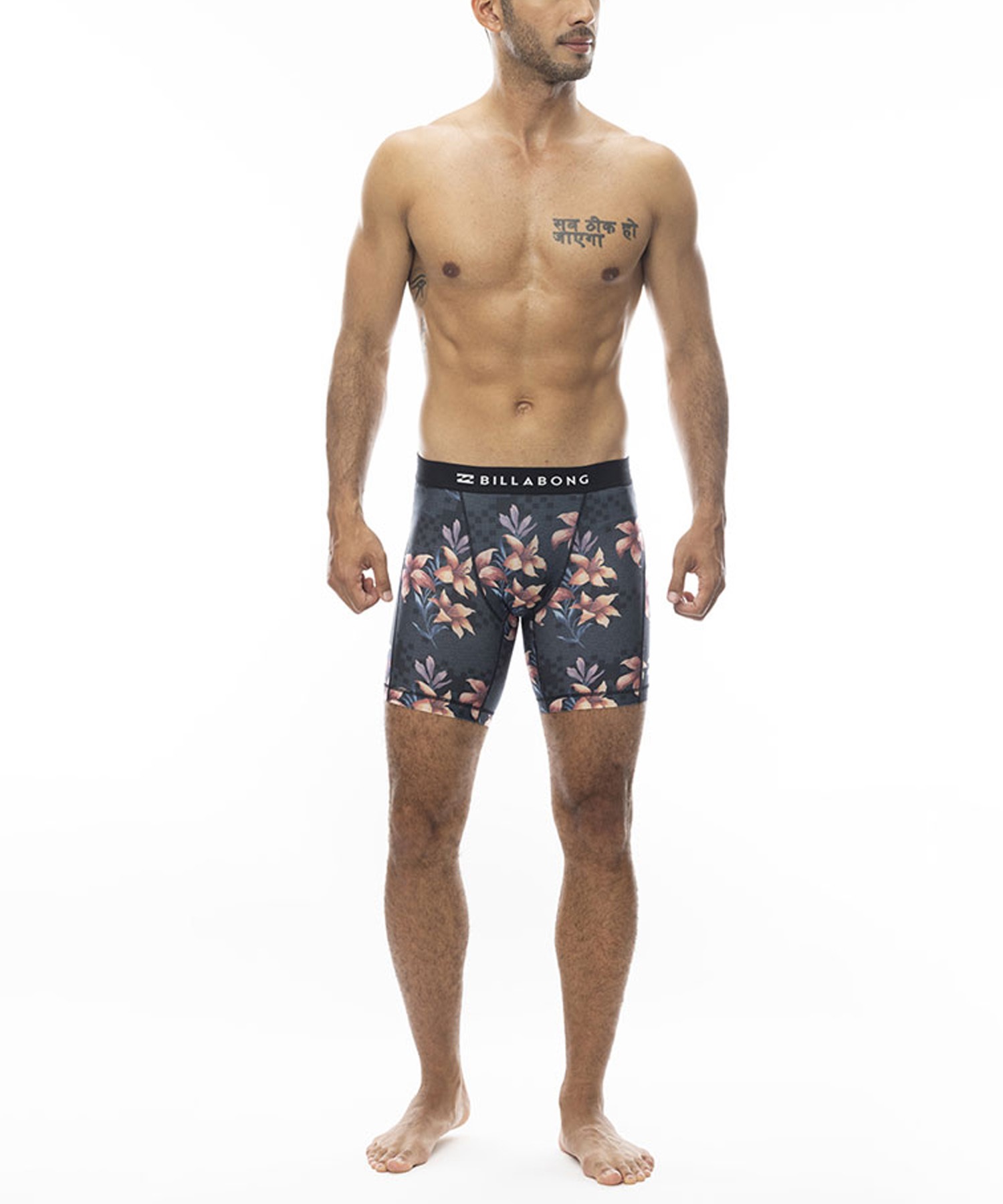 【クーポン対象】BILLABONG ビラボン メンズ サーフインナー アンダーショーツ AO PRINT UNDERSHORTS 水着 UVカット 総柄 BE011-491(NGT-S)