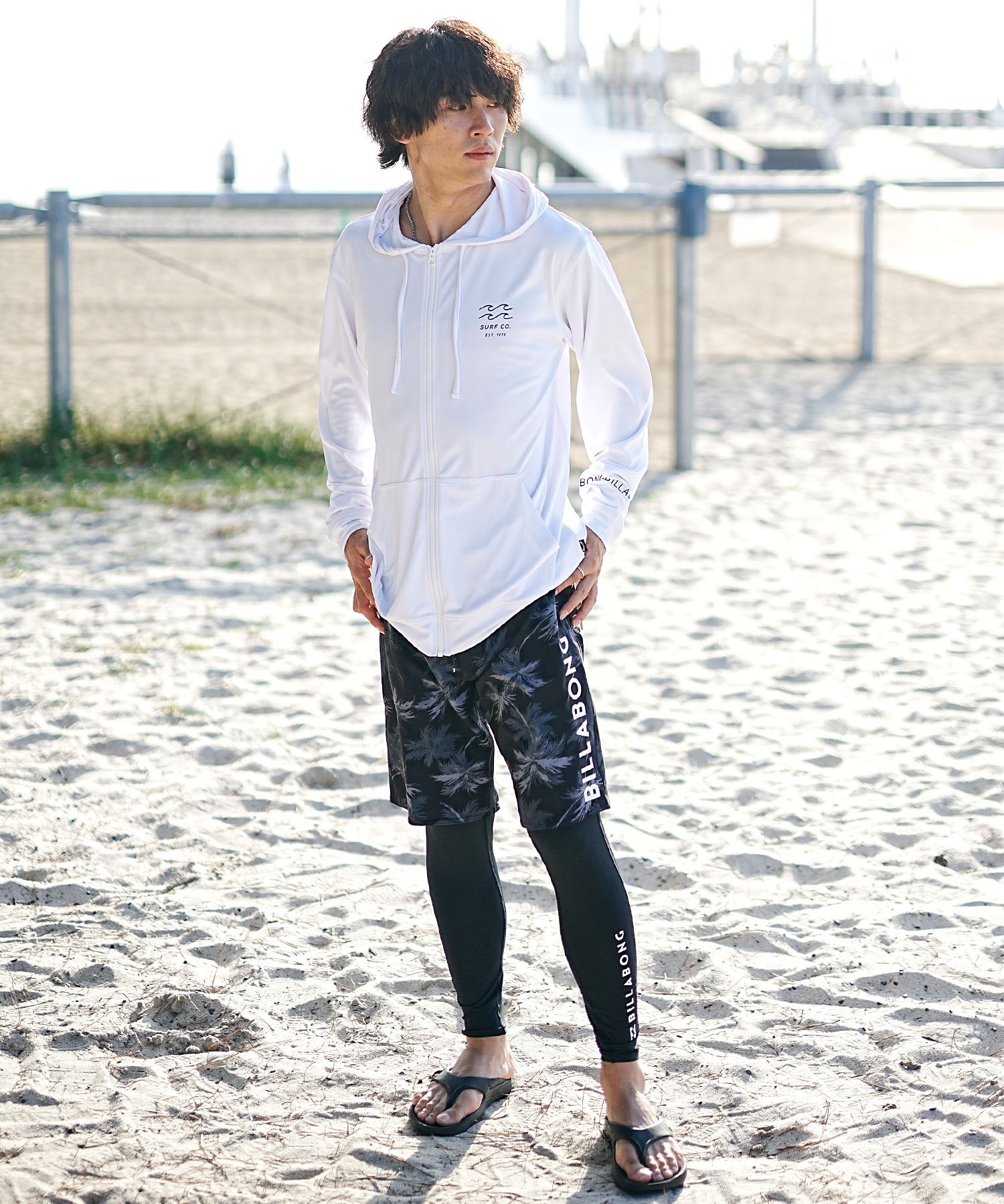 BILLABONG ビラボン メンズ レギンス UVケア レギュラーシルエット BE011-493(BWT-M)