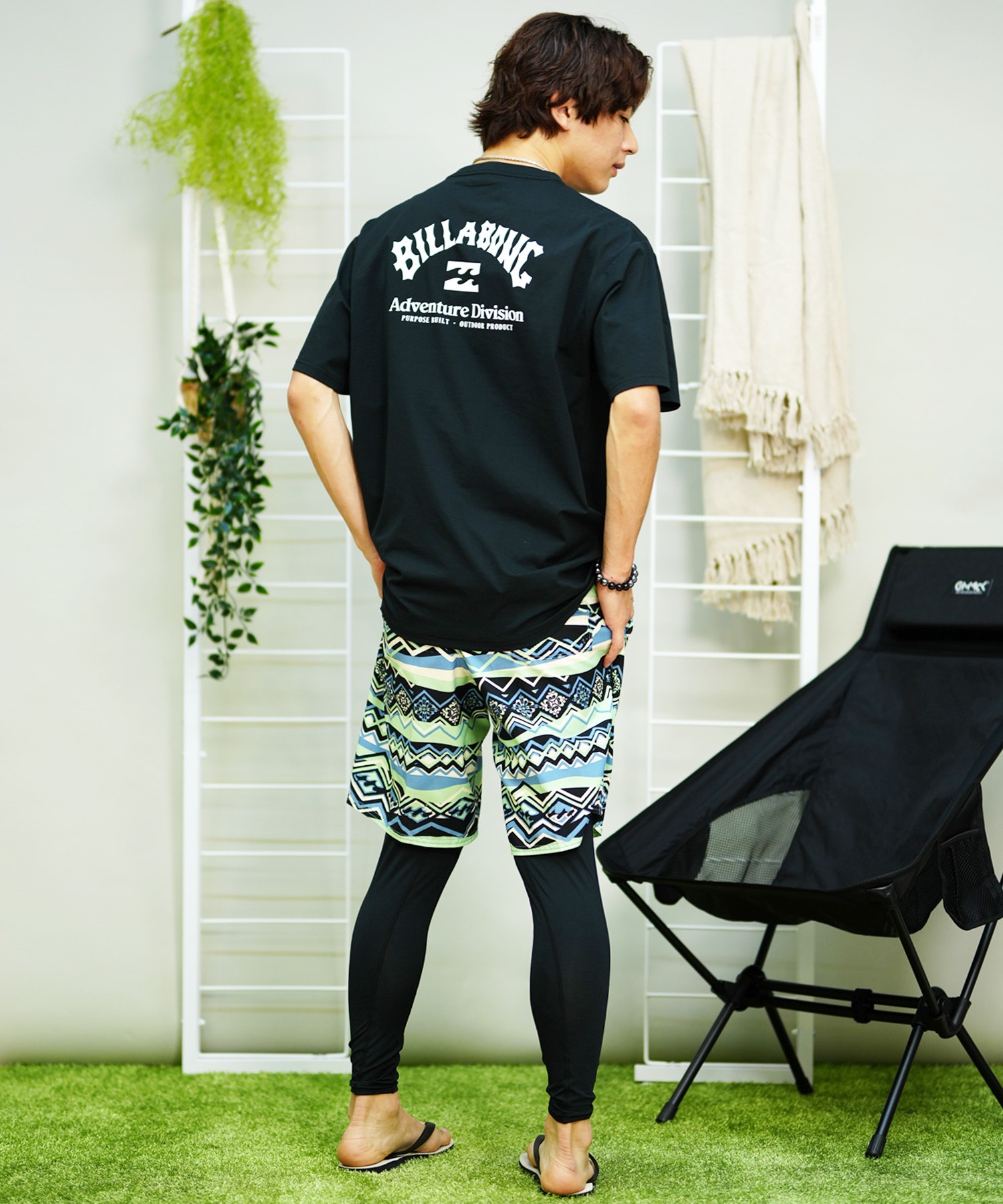 BILLABONG ビラボン メンズ レギンス UVケア レギュラーシルエット BE011-493(BWT-M)