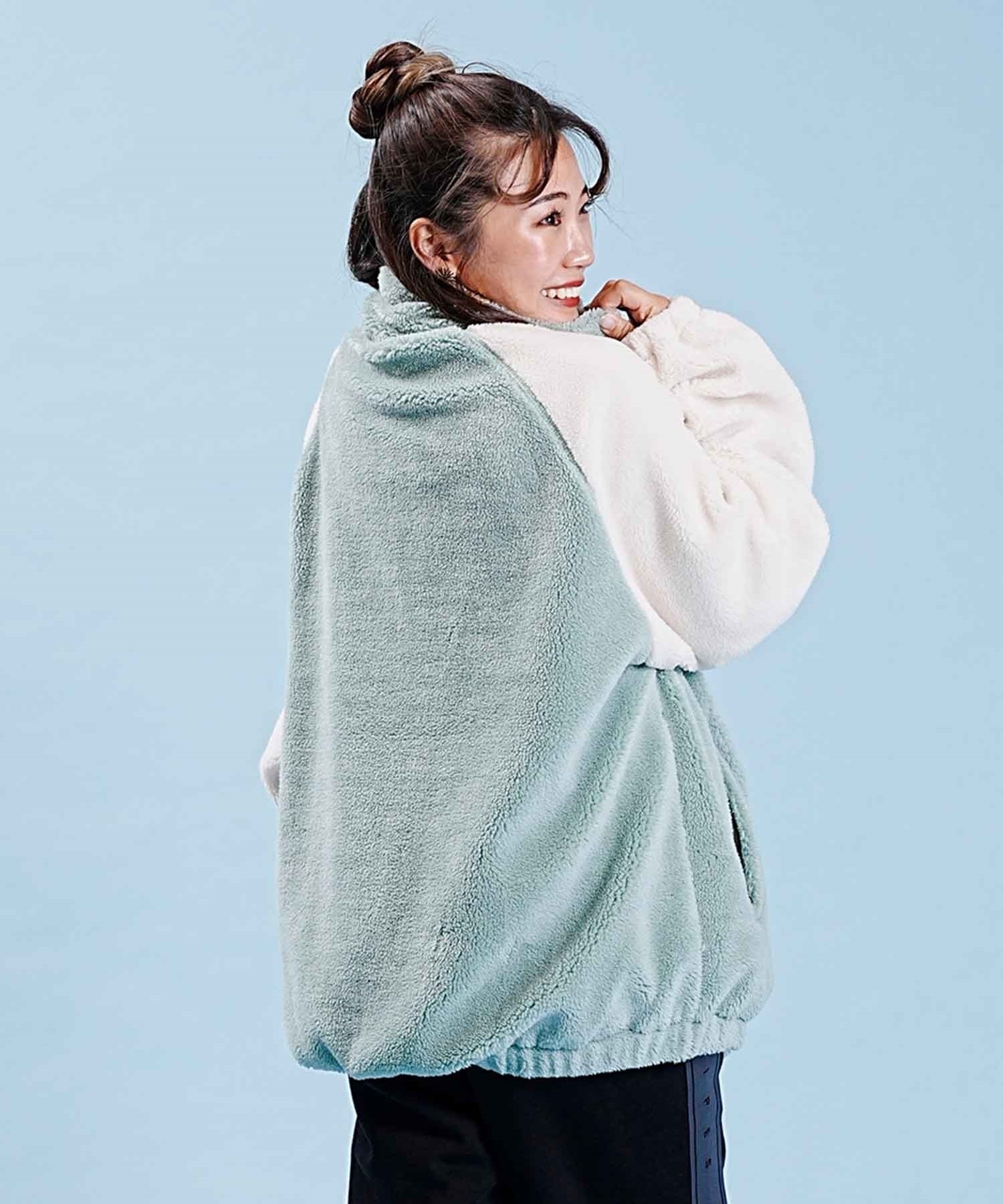 BILLABONG/ビラボン レディース ボアジャケット ジップアップ ゆったりシルエット BD014-767(GEP0-M)
