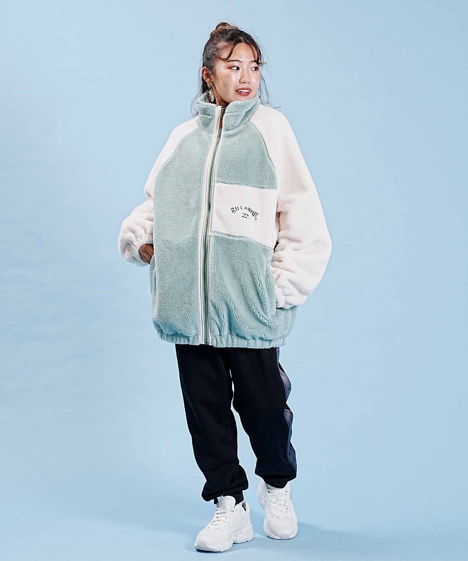BILLABONG/ビラボン レディース ボアジャケット ジップアップ ゆったりシルエット BD014-767(GEP0-M)
