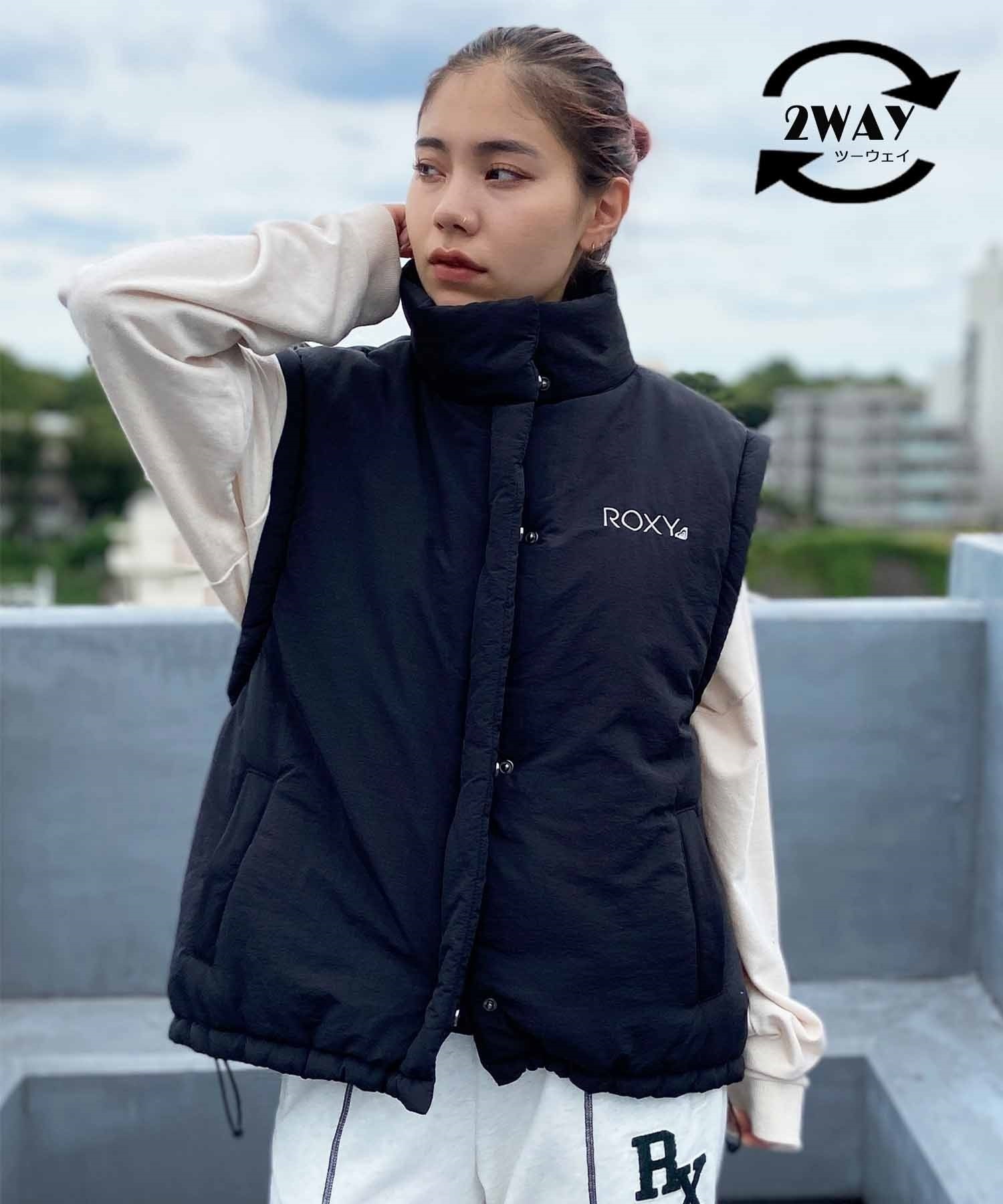 ROXY/ロキシー レディース ジャケット ルーズシルエット 2WAY 袖