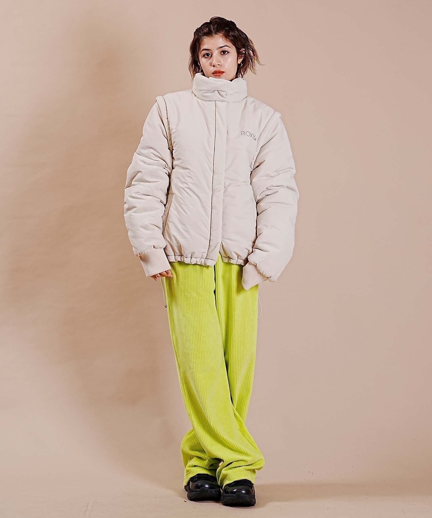 ROXY/ロキシー レディース ジャケット ルーズシルエット 2WAY 袖