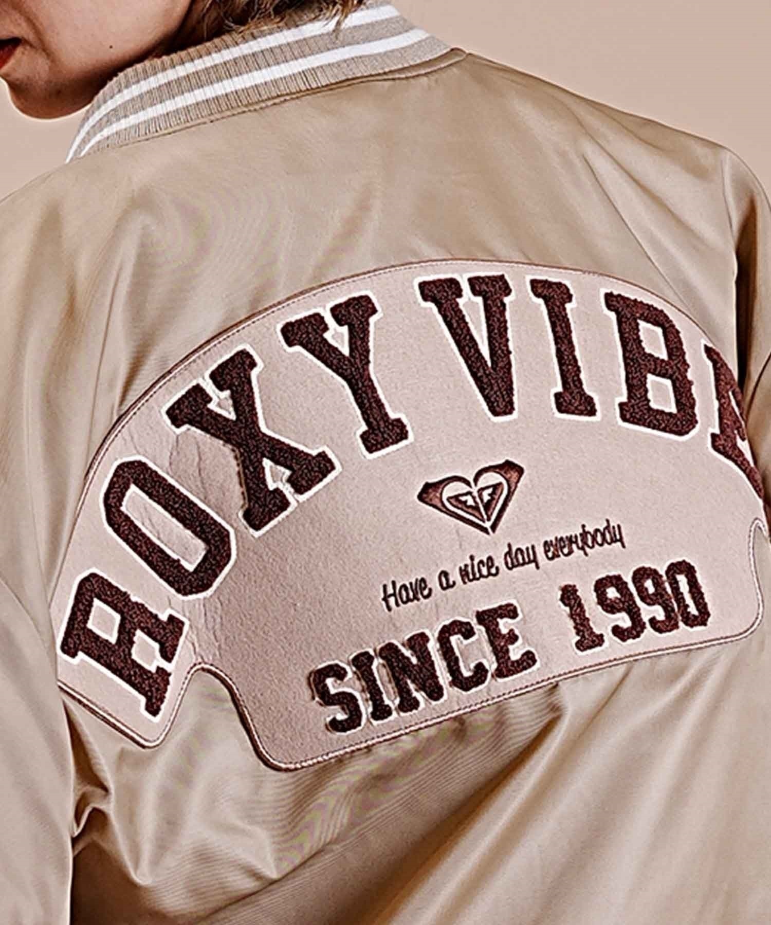 ROXY/ロキシー ジャケット スタジャン オーバーサイズ バックプリント