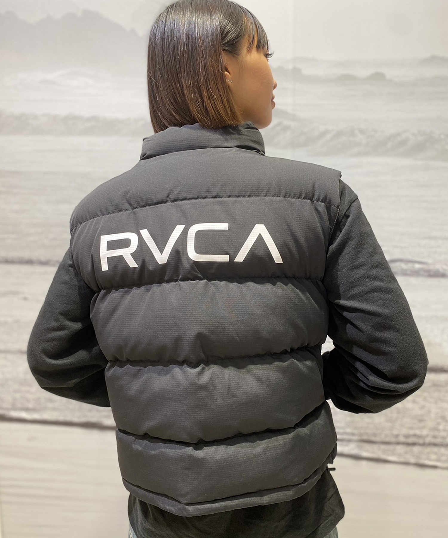 RVCA/ルーカ BALANCE PUFFER VEST レディース アウター ベスト BD044-773(BLK-M)