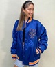 Manhattan Portage/マンハッタンポーテージ レディース ジャケット スタジャン オーバーサイズ MLB MP-MLB01(BL/OR-L)