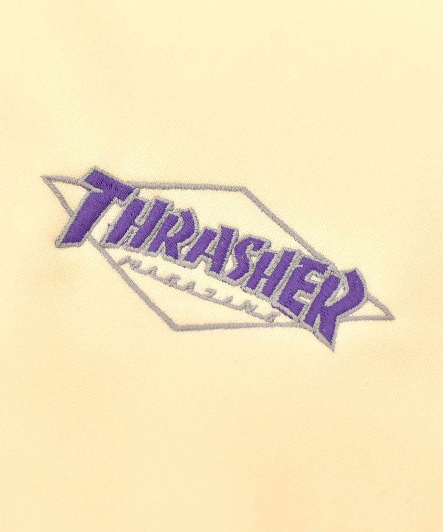 THRASHER スラッシャー THML-24SPJKT02 レディース ジャケット トラックトップ ジャージ ビッグシルエット ムラサキスポーツ限定(BLK-M)