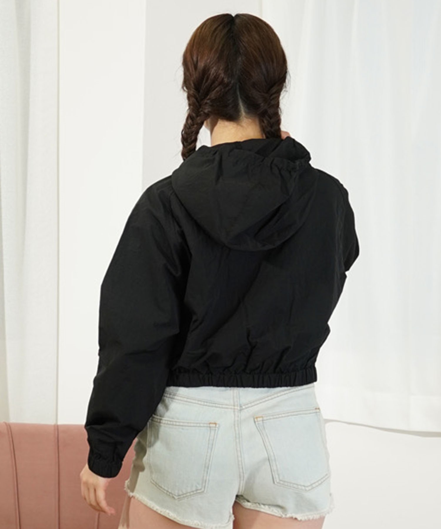 【マトメガイ対象】RVCA ルーカ MINI RVCA SHORT JACKET レディース ナイロンジャケット クロップド丈 BE043-752(BLK-M)