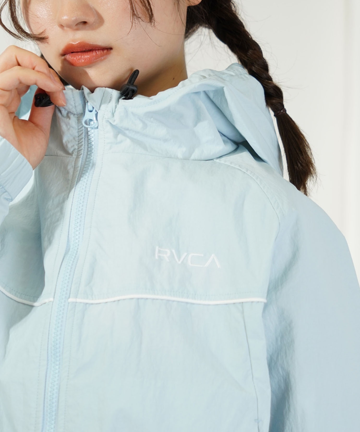 RVCA ルーカ MINI RVCA SHORT JACKET レディース ナイロンジャケット クロップド丈 BE043-752(WHT-M)