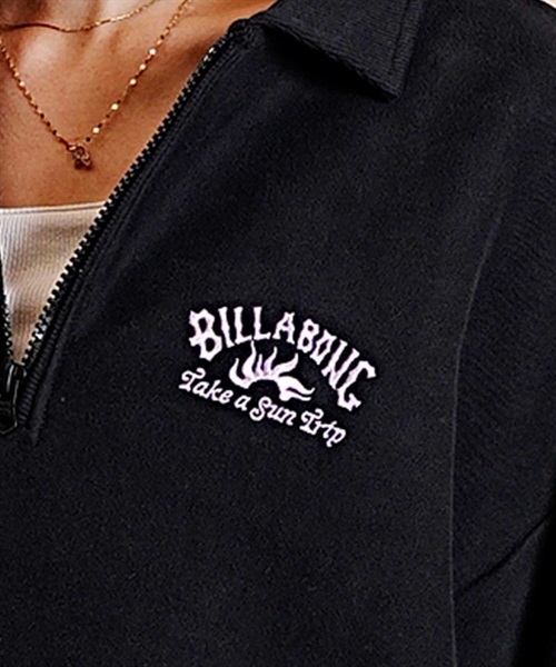 BILLABONG/ビラボン トレーナー ハーフジップ ワンポイント BD014-015(BLK-M)