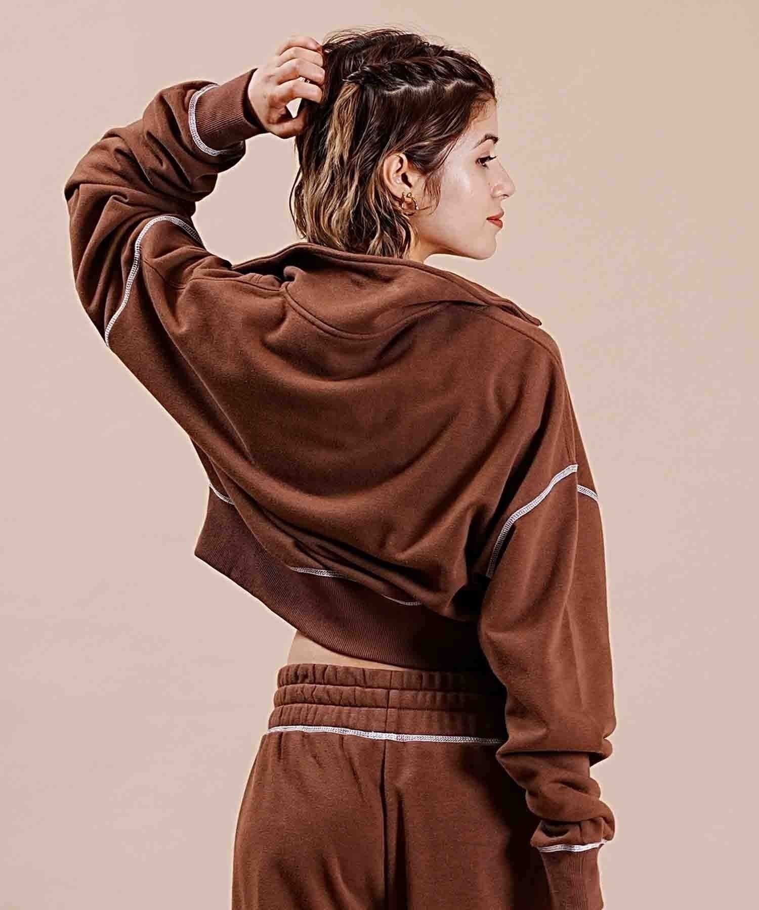 ROXY/ロキシー レディース トレーナー ハーフジップ ショート丈
