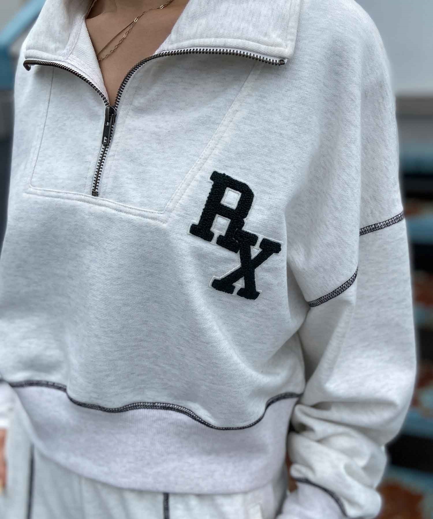 ROXY/ロキシー レディース トレーナー ハーフジップ ショート丈