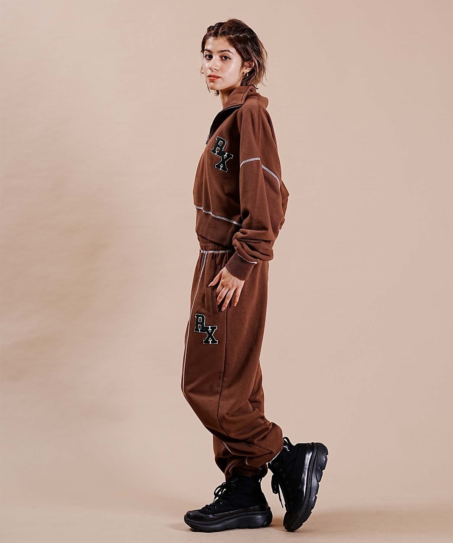 ROXY/ロキシー レディース トレーナー ハーフジップ ショート丈