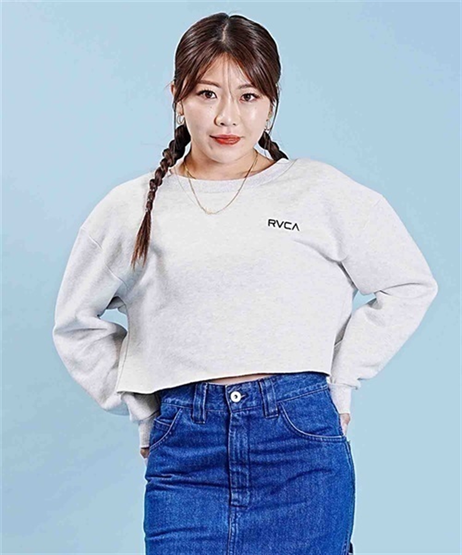 RVCA/ルーカ MINI RVCA CROPED CREW スウェット トレーナー ワン