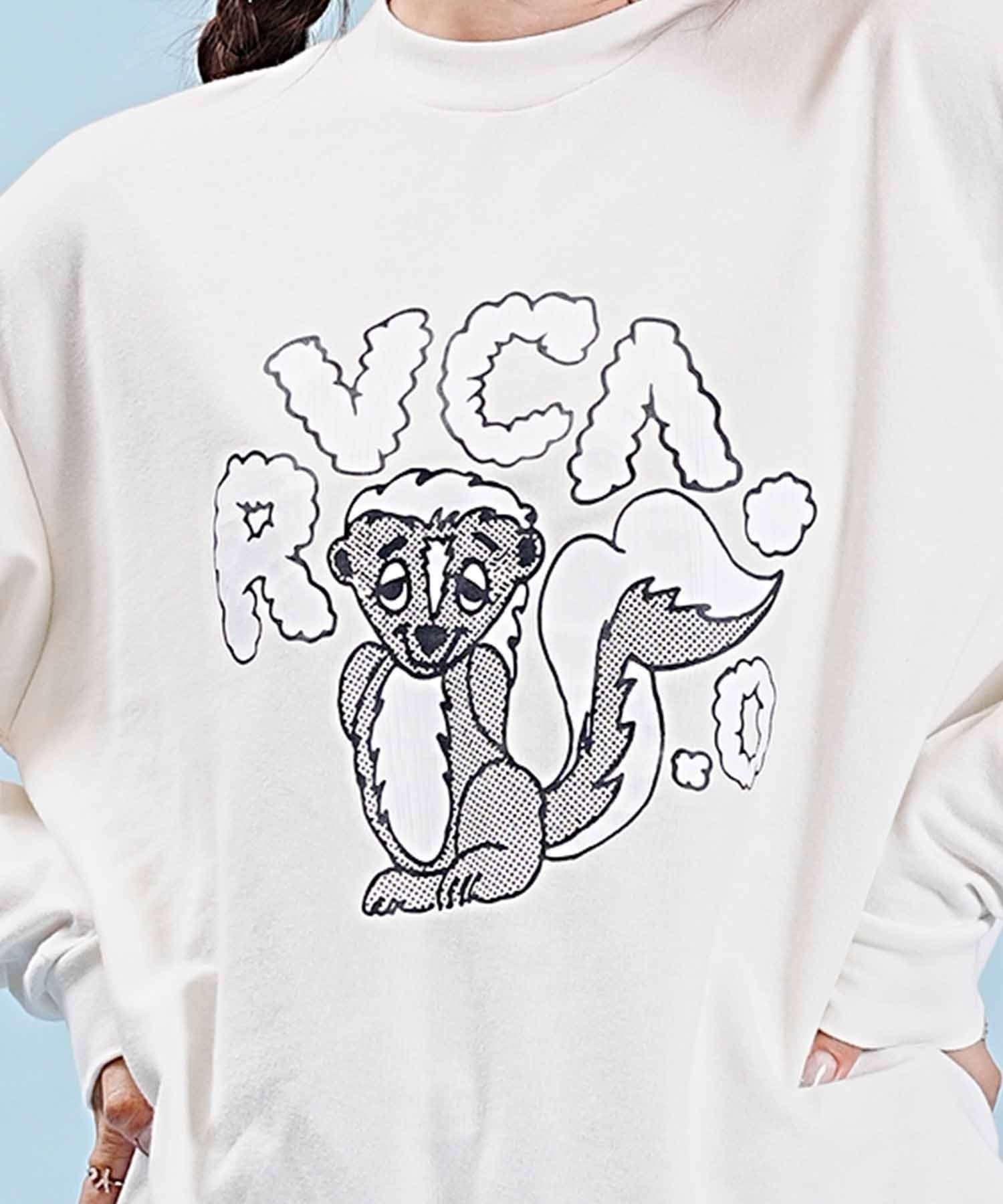 RVCA/ルーカ レディース スウェット キャラクター ルーズシルエット 中厚手 BD044-028(VWT-M)