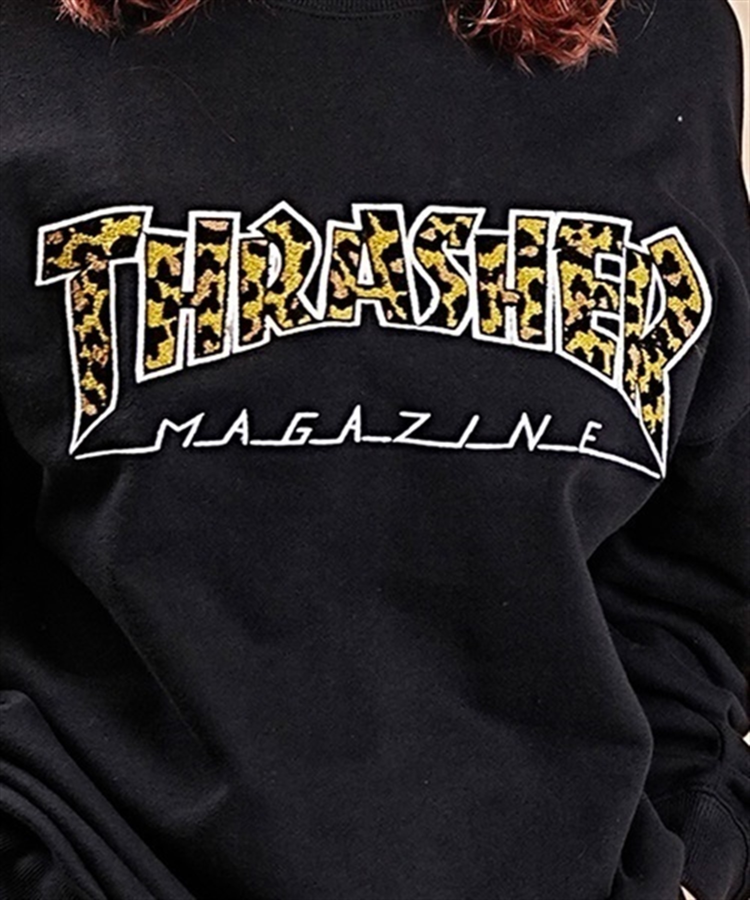 THRASHER/スラッシャー トレーナー スウェット クルーネック サガラ刺繍 裏毛 ムラサキスポーツ限定 THMUL-23F0001(ASH2-M)