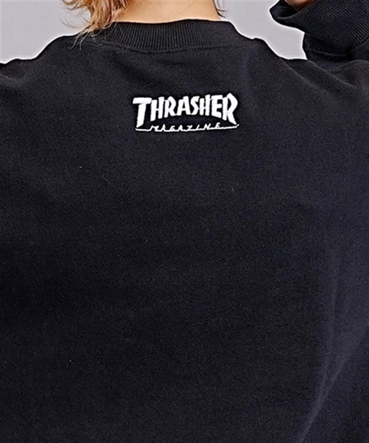 THRASHER/スラッシャー トレーナー スウェット クルーネック サガラ刺繍 裏毛 ムラサキスポーツ限定 THMUL-23F0001(ASH2-M)