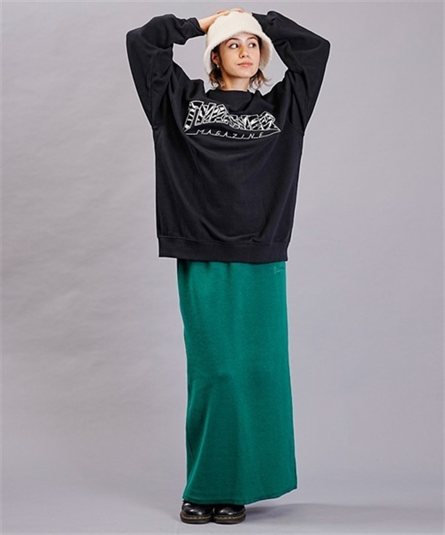 THRASHER スラッシャー スウェット ワンピース THRASHER（スラッシャー）の「THRASHER/スラッシャー ワンピース