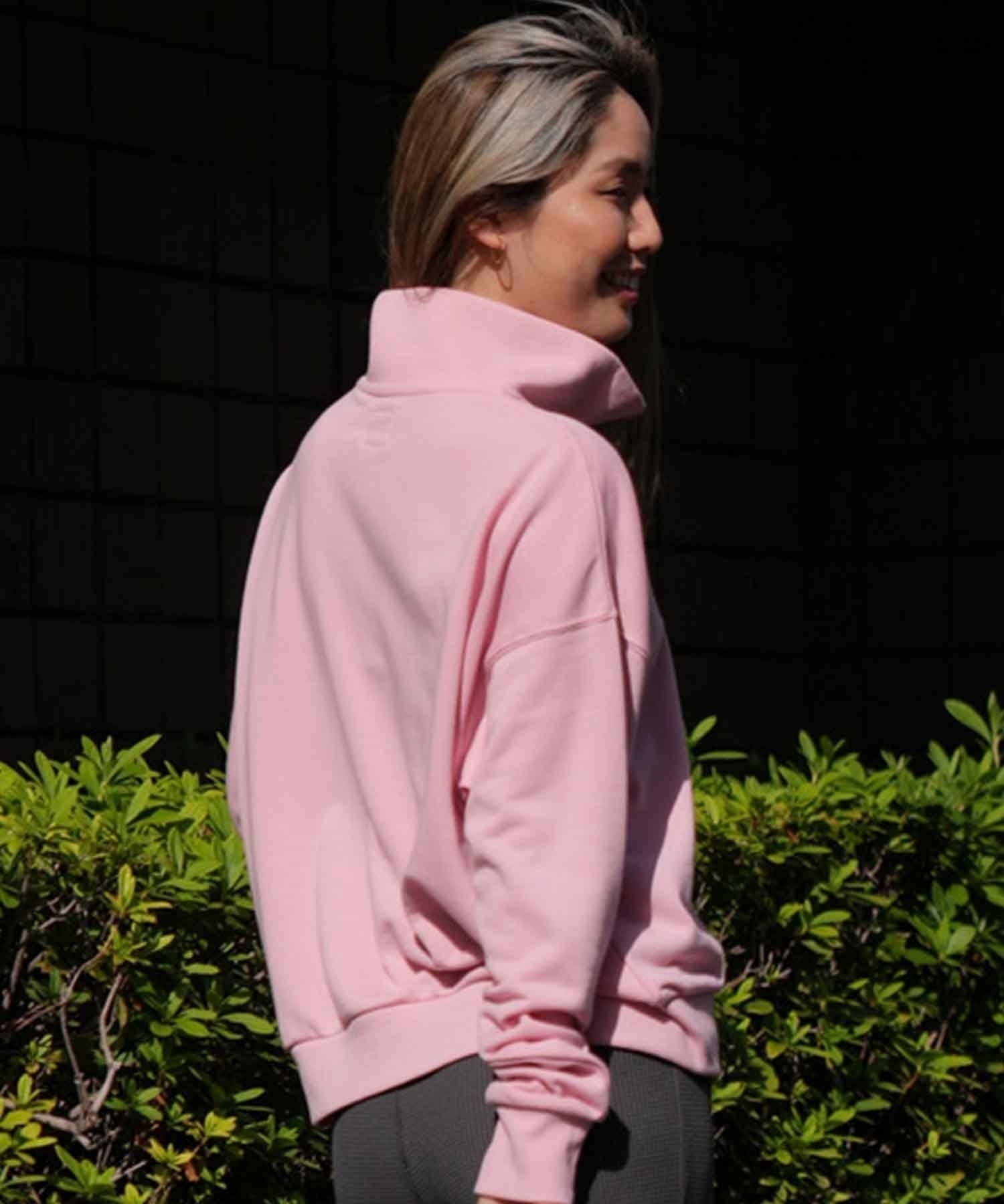 トレーナー スウェット ALOHA PEOPLE/アロハピープル ハーフZIPスウェット レディース ムラサキスポーツ トレーナー スウェット ALOHA PEOPLE/アロハ