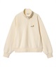 Carhartt/カーハート HALF ZIP AMERICAN SCRIPT SWEAT レディース スウェット ハーフジップ I032329(NATU-XS)