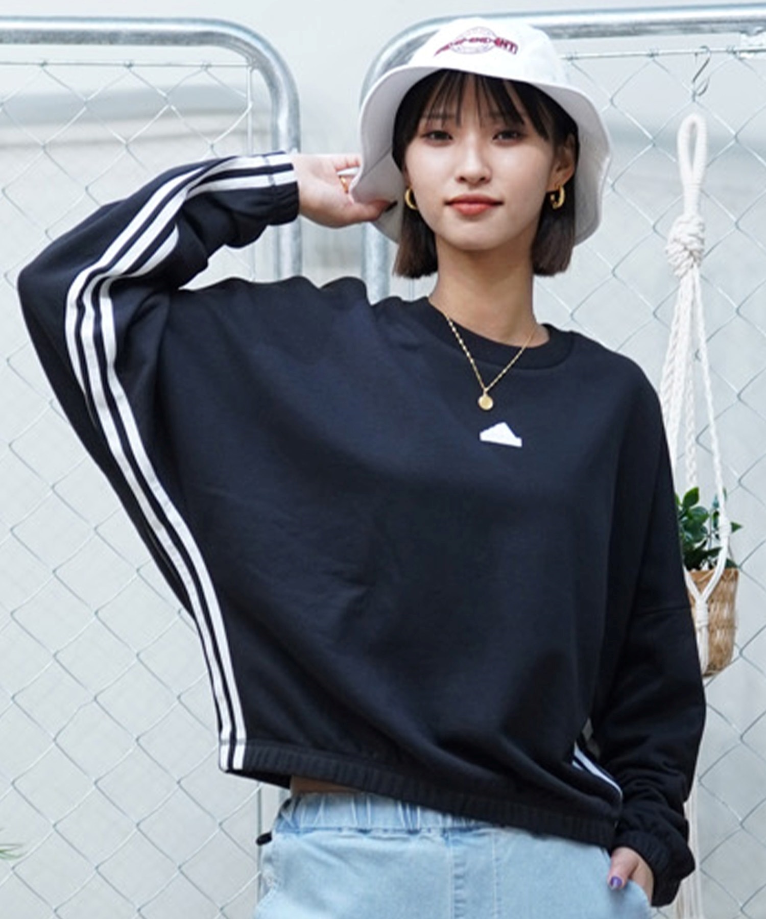 adidas アディダス KNR46 レディース トレーナー スウェット