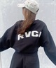 RVCA ルーカ V NECK SWEAT TOP レディース Vネック スウェット トレーナー クロップド丈 セットアップ対応 BE043-001(CLO-M)