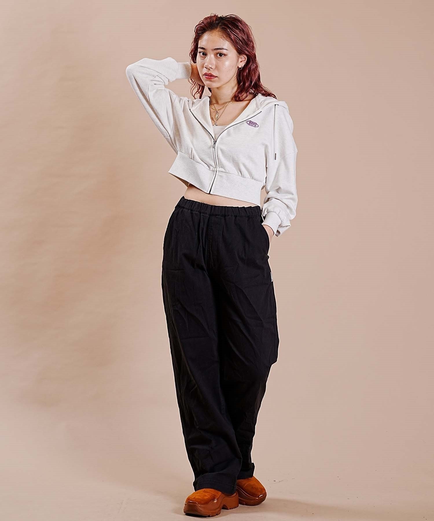 ROXY/ロキシー レディース パーカー ジップアップ ショート丈 ワン