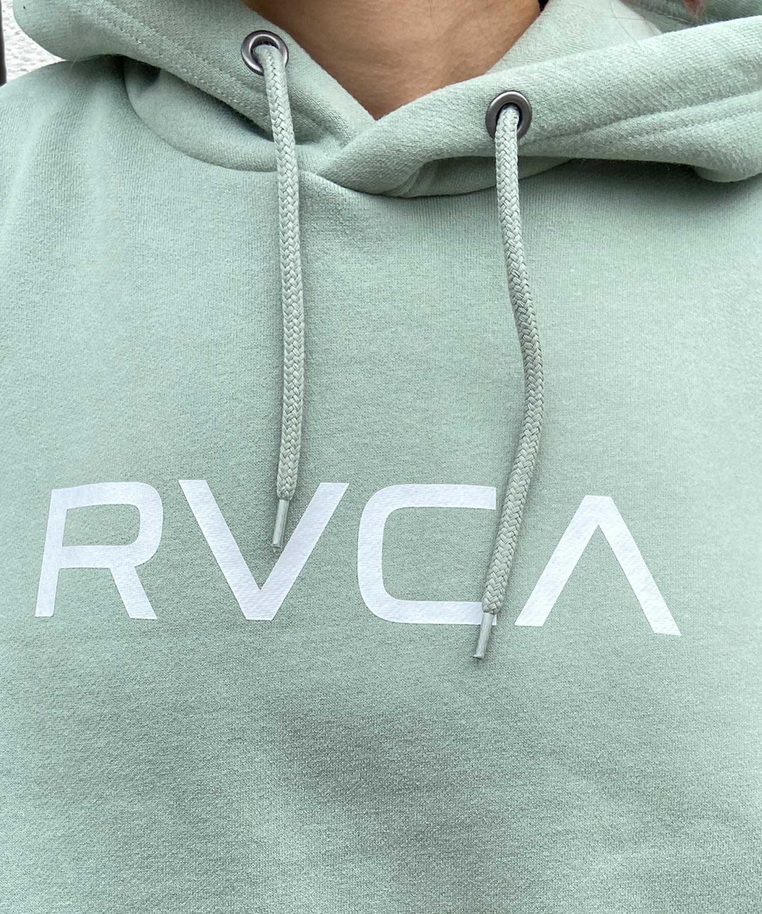 RVCA/ルーカ レディース プルオーバー パーカー ビッグサイズ 裏起毛 BD044-157(WHT-S)