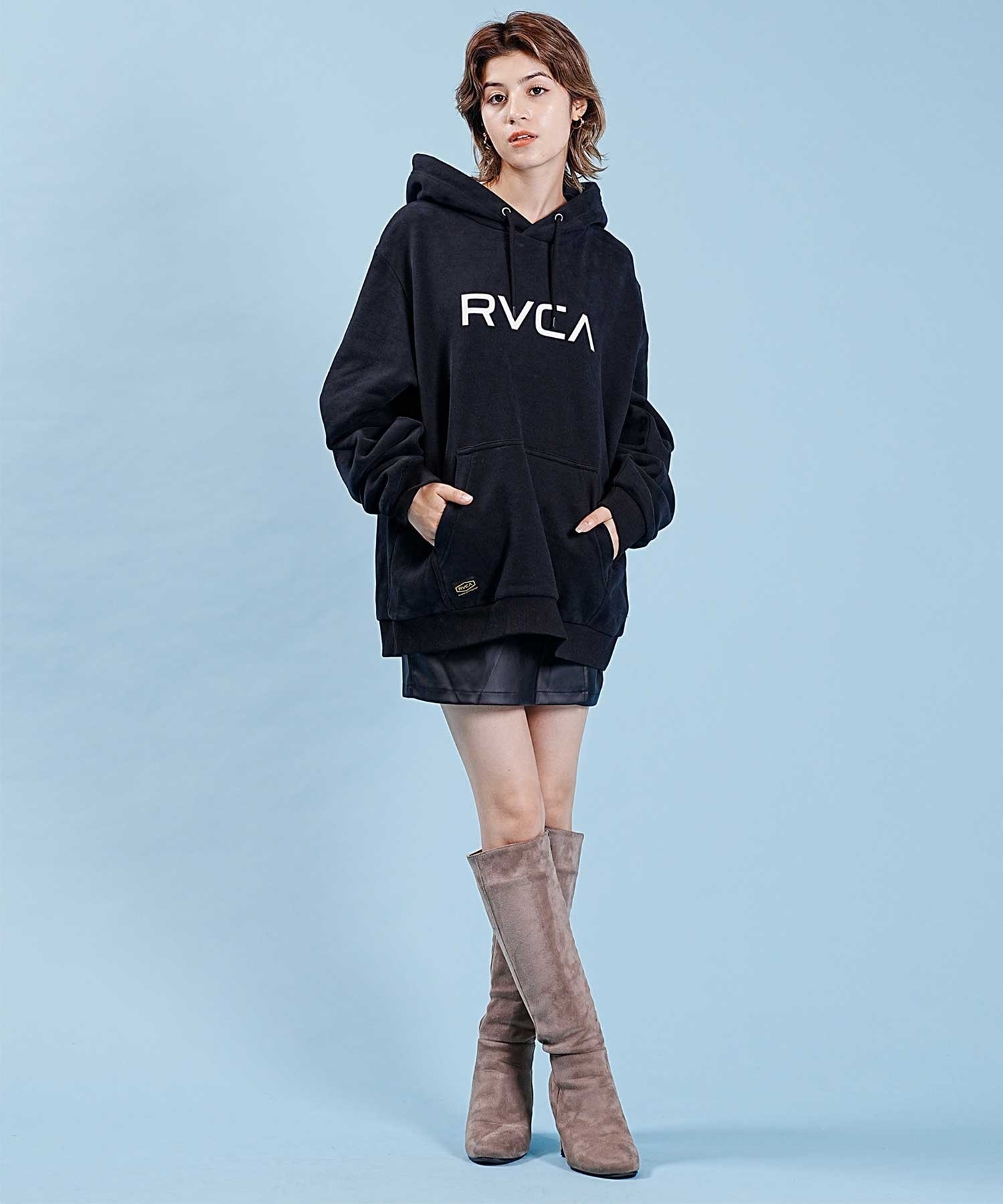 RVCA/ルーカ レディース プルオーバー パーカー ビッグサイズ 裏