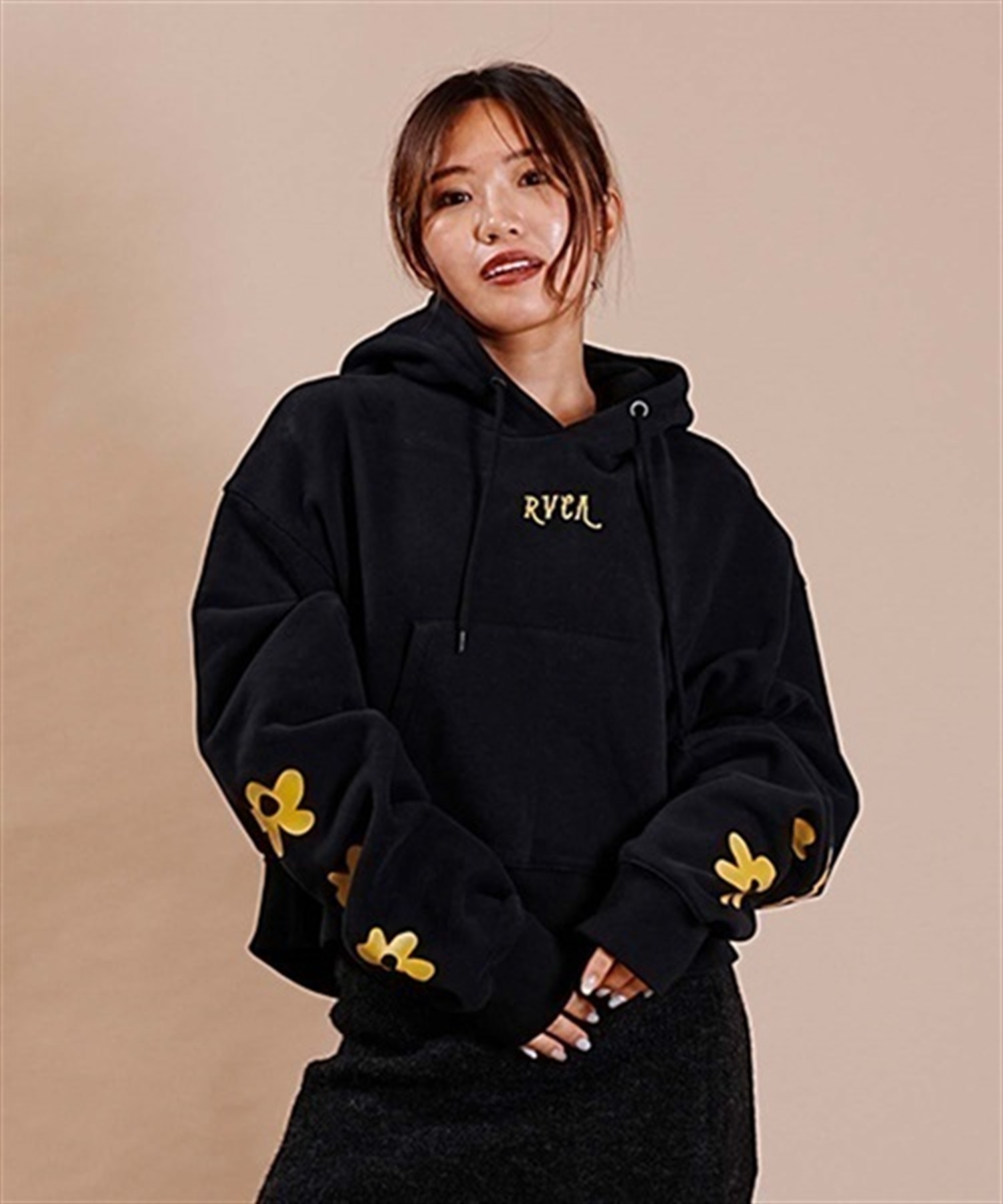 RVCA/ルーカ DAISY CROPPED HOODIE スウェット パーカー ショート丈 BD044-159(MDP0-S)