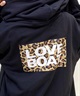 LOVE BOAT/ラブボート レディース ヒョウ柄 BIGジップパーカー LB-MPK02(BK-FREE)