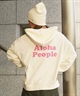 ALOHA PEOPLE/アロハピープル レディース フルジップパーカー 薄手 APSS2405(CHA-M)